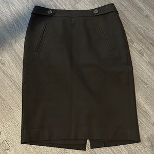 Loft 00 black pencil skirt